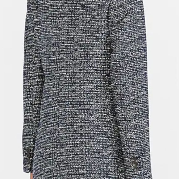 Double Breasted Boucle Blazer (Color: Navy) - Picture 9 of 11